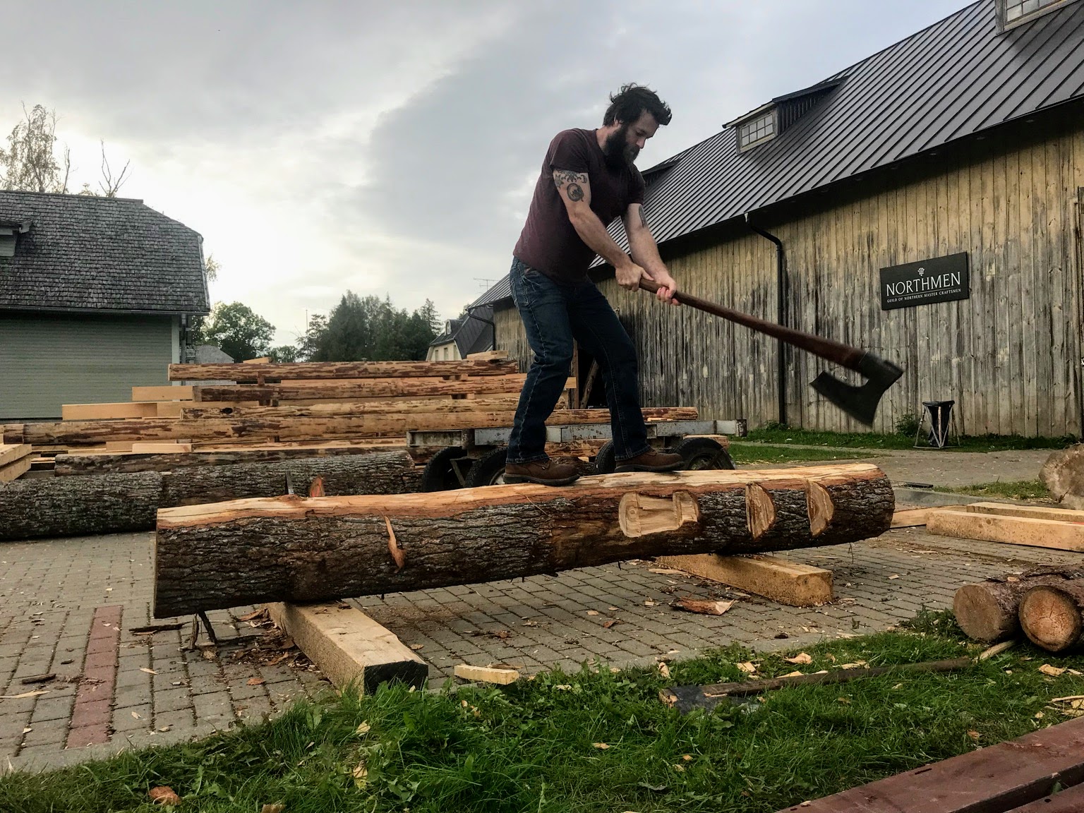 Latvian timberframing course